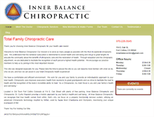 Tablet Screenshot of inner-balance-chiro.com